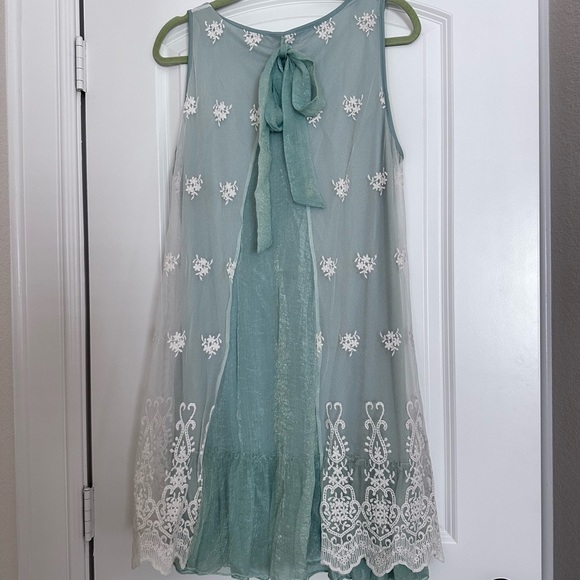 Summer mint green size L dress - Picture 2 of 4